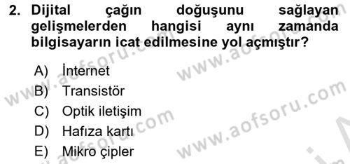  Sayısal Görüntüleme Teknolojileri Dersi Ara Sınavı Deneme Sınav Soruları 2. Soru