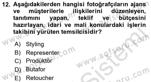  Sayısal Görüntüleme Teknolojileri Dersi 2021 - 2022 Yılı (Final) Dönem Sonu Sınav Soruları 12. Soru