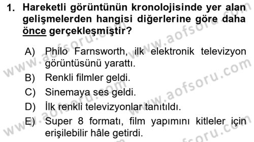  Sayısal Görüntüleme Teknolojileri Dersi Ara Sınavı Deneme Sınav Soruları 1. Soru
