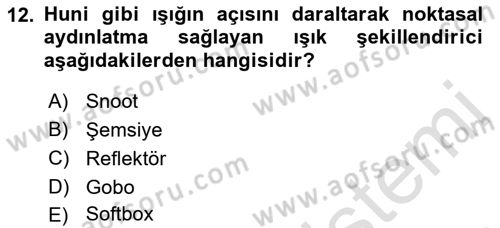  Sayısal Görüntüleme Teknolojileri Dersi 2022 - 2023 Yılı (Final) Dönem Sonu Sınav Soruları 12. Soru