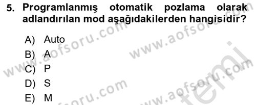  Sayısal Görüntüleme Teknolojileri Dersi 2023 - 2024 Yılı (Final) Dönem Sonu Sınav Soruları 5. Soru