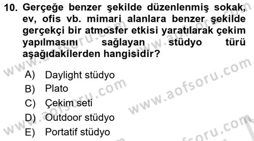  Sayısal Görüntüleme Teknolojileri Dersi 2024 - 2025 Yılı (Final) Dönem Sonu Sınav Soruları 10. Soru