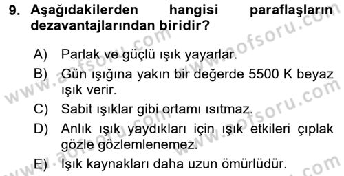  Sayısal Görüntüleme Teknolojileri Dersi 2024 - 2025 Yılı (Final) Dönem Sonu Sınav Soruları 9. Soru