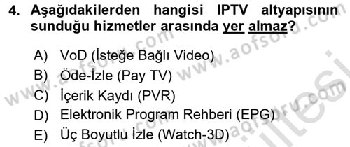  Sayısal Görüntüleme Teknolojileri Dersi 2025 - 2026 Yılı (Vize) Ara Sınav Soruları 4. Soru