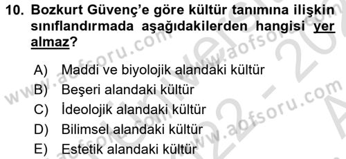 Temel Sanat ve Tasarım Eğitimi Dersi Ara Sınavı Deneme Sınav Soruları 10. Soru