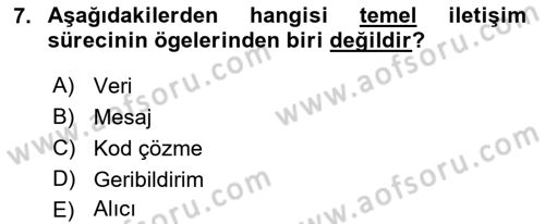 Temel Sanat ve Tasarım Eğitimi Dersi 2022 - 2023 Yılı (Vize) Ara Sınav Soruları 7. Soru