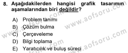 Temel Sanat ve Tasarım Eğitimi Dersi 2022 - 2023 Yılı (Vize) Ara Sınav Soruları 8. Soru