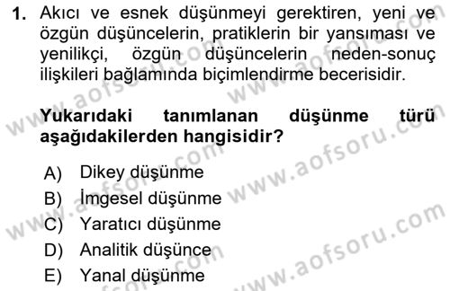 Temel Sanat ve Tasarım Eğitimi Dersi 2022 - 2023 Yılı (Final) Dönem Sonu Sınav Soruları 1. Soru