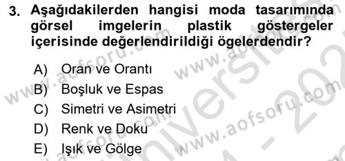 Temel Sanat ve Tasarım Eğitimi Dersi 2024 - 2025 Yılı (Final) Dönem Sonu Sınav Soruları 3. Soru