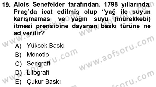 Temel Sanat ve Tasarım Eğitimi Dersi 2025 - 2026 Yılı (Vize) Ara Sınav Soruları 19. Soru