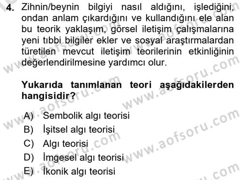 Temel Sanat ve Tasarım Eğitimi Dersi 2025 - 2026 Yılı (Final) Dönem Sonu Sınav Soruları 4. Soru