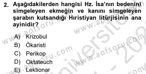 Anadolu Kültür Tarihi Dersi 2021 - 2022 Yılı Yaz Okulu Sınav Soruları 2. Soru