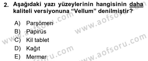 Görsel İletişim ve Tasarım Tarihi Dersi 2021 - 2022 Yılı (Vize) Ara Sınav Soruları 2. Soru