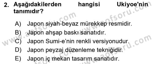 Görsel İletişim ve Tasarım Tarihi Dersi 2021 - 2022 Yılı (Final) Dönem Sonu Sınav Soruları 2. Soru