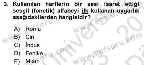 Görsel İletişim ve Tasarım Tarihi Dersi 2023 - 2024 Yılı (Vize) Ara Sınav Soruları 3. Soru