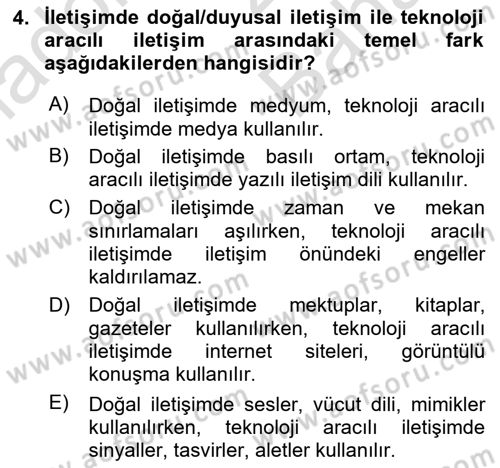 Görsel İletişim ve Tasarım Tarihi Dersi 2023 - 2024 Yılı (Vize) Ara Sınav Soruları 4. Soru