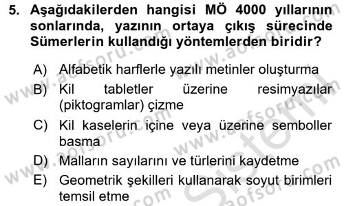 Görsel İletişim ve Tasarım Tarihi Dersi 2024 - 2025 Yılı (Vize) Ara Sınav Soruları 5. Soru