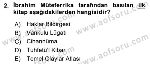 Tipografi Dersi 2021 - 2022 Yılı (Vize) Ara Sınav Soruları 2. Soru