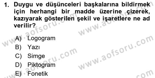 Tipografi Dersi 2021 - 2022 Yılı (Final) Dönem Sonu Sınav Soruları 1. Soru