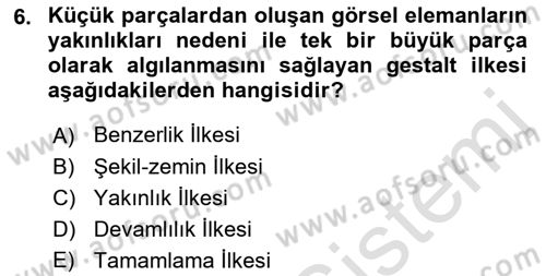 Tipografi Dersi 2021 - 2022 Yılı (Final) Dönem Sonu Sınav Soruları 6. Soru