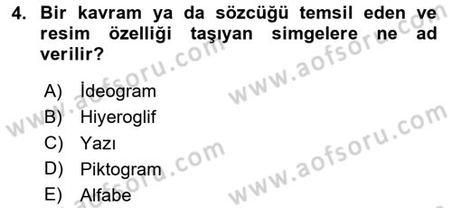 Tipografi Dersi 2023 - 2024 Yılı (Vize) Ara Sınav Soruları 4. Soru