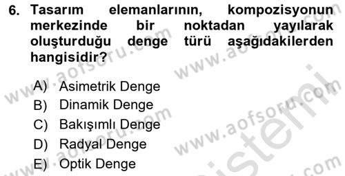 Tipografi Dersi 2023 - 2024 Yılı (Final) Dönem Sonu Sınav Soruları 6. Soru