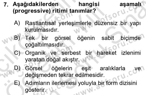 Tipografi Dersi 2025 - 2026 Yılı (Final) Dönem Sonu Sınav Soruları 7. Soru