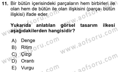 Tipografi Dersi 2025 - 2026 Yılı Yaz Okulu Sınav Soruları 11. Soru