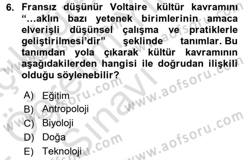 Dijital Kültür Dersi 2021 - 2022 Yılı Yaz Okulu Sınav Soruları 6. Soru