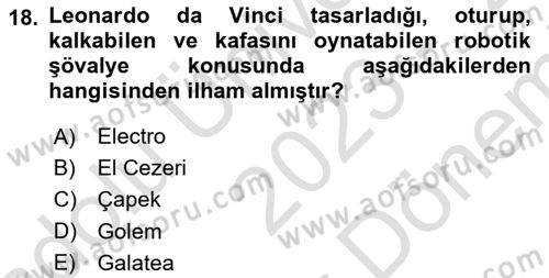 Dijital Kültür Dersi 2023 - 2024 Yılı (Final) Dönem Sonu Sınav Soruları 18. Soru