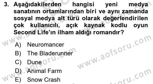 Dijital Kültür Dersi 2023 - 2024 Yılı (Final) Dönem Sonu Sınav Soruları 3. Soru