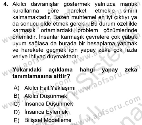 Dijital Kültür Dersi 2023 - 2024 Yılı (Final) Dönem Sonu Sınav Soruları 4. Soru
