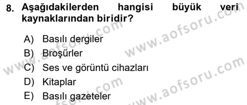 Dijital Kültür Dersi 2023 - 2024 Yılı Yaz Okulu Sınav Soruları 8. Soru