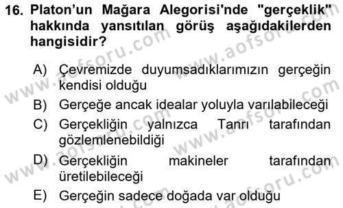 Dijital Kültür Dersi 2024 - 2025 Yılı (Vize) Ara Sınav Soruları 16. Soru