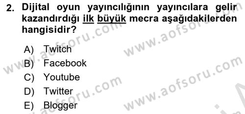 Dijital Kültür Dersi 2024 - 2025 Yılı (Vize) Ara Sınav Soruları 2. Soru