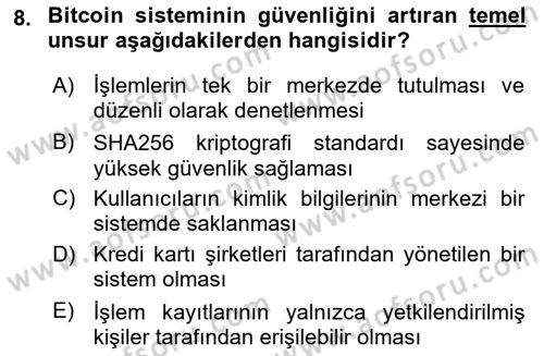 Dijital Kültür Dersi 2024 - 2025 Yılı (Vize) Ara Sınav Soruları 8. Soru