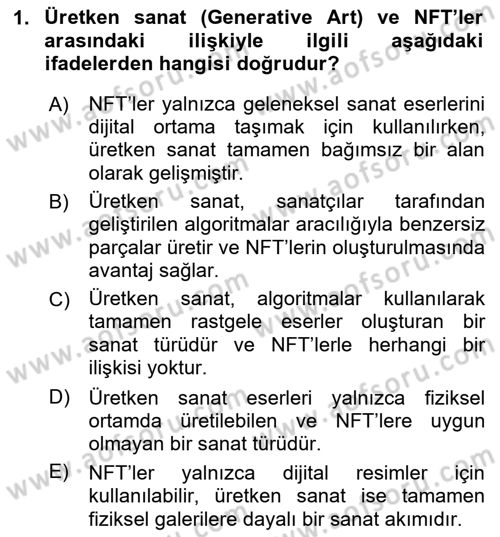 Dijital Kültür Dersi 2024 - 2025 Yılı (Final) Dönem Sonu Sınav Soruları 1. Soru