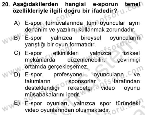 Dijital Kültür Dersi 2024 - 2025 Yılı (Final) Dönem Sonu Sınav Soruları 20. Soru