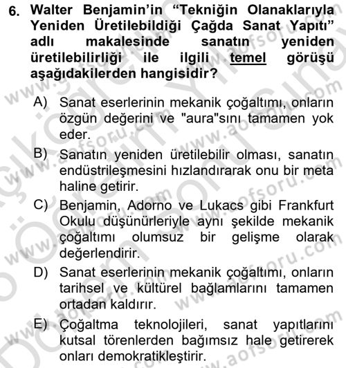 Dijital Kültür Dersi 2024 - 2025 Yılı (Final) Dönem Sonu Sınav Soruları 6. Soru