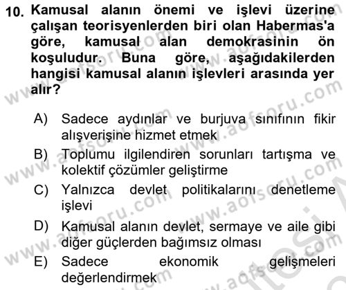Dijital Kültür Dersi 2025 - 2026 Yılı (Vize) Ara Sınav Soruları 10. Soru