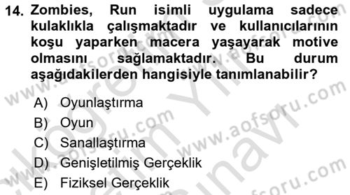 Dijital Kültür Dersi 2025 - 2026 Yılı (Vize) Ara Sınav Soruları 14. Soru
