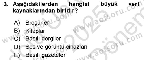 Dijital Kültür Dersi 2025 - 2026 Yılı (Final) Dönem Sonu Sınav Soruları 3. Soru