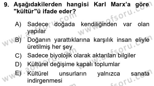 Dijital Kültür Dersi 2025 - 2026 Yılı (Final) Dönem Sonu Sınav Soruları 9. Soru