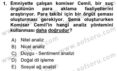 Dijital Kültür Dersi 2025 - 2026 Yılı Yaz Okulu Sınav Soruları 1. Soru