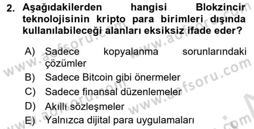 Dijital Kültür Dersi 2025 - 2026 Yılı Yaz Okulu Sınav Soruları 2. Soru