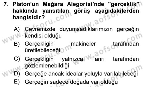 Dijital Kültür Dersi 2025 - 2026 Yılı Yaz Okulu Sınav Soruları 7. Soru