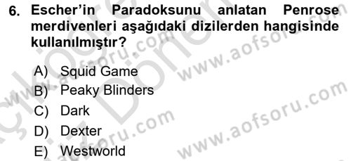 Yeni Medya Sanatı Dersi 2022 - 2023 Yılı (Vize) Ara Sınavı 6. Soru