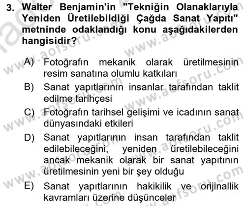 Yeni Medya Sanatı Dersi 2023 - 2024 Yılı (Vize) Ara Sınavı 3. Soru