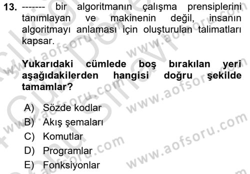 Yeni Medya Sanatı Dersi 2023 - 2024 Yılı (Final) Dönem Sonu Sınavı 13. Soru