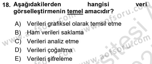 Yeni Medya Sanatı Dersi 2024 - 2025 Yılı (Vize) Ara Sınavı 18. Soru